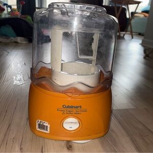 Cuisinart Orange Frozen Yogurt- Ice Cream & Sorbet Maker
